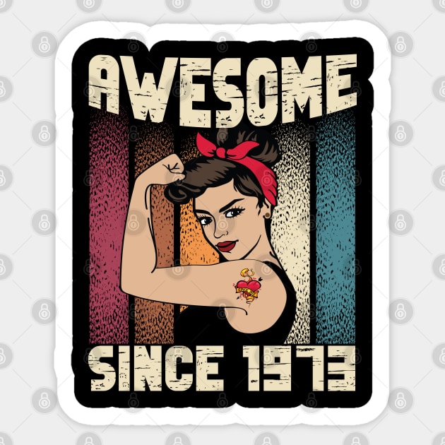 Awesome since 1973 49th Birthday Gift women 49 years old Birthday